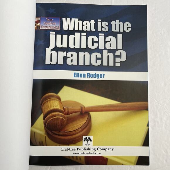 What Is the Judicial Branch by Ellen Rodger Paperback Educational Book - Picture 2 of 9